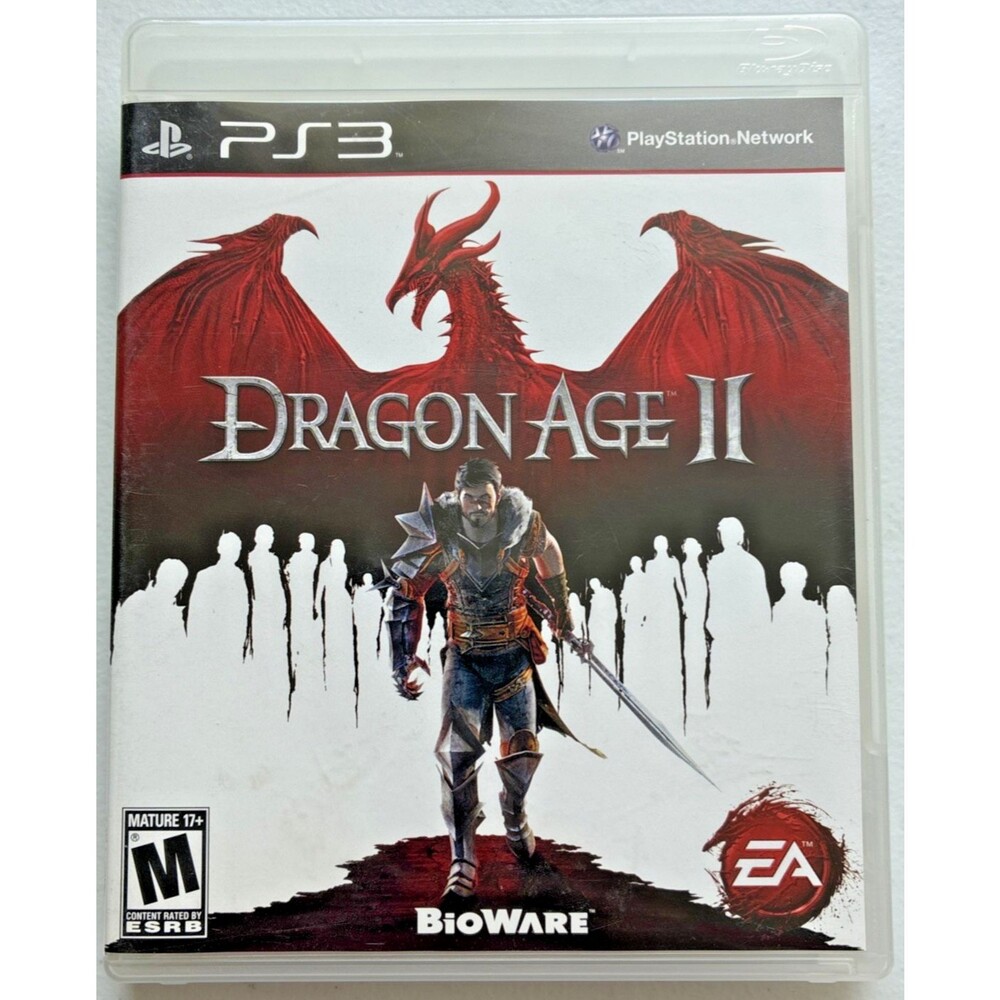 Sony PS3 Dragon Age II 2 Play Station Game, Case, Manual Book Booklet, Excellent